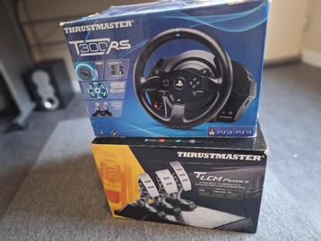 THRUSTMASTER T300 RS-GT + T-LCM crankstel + T-GT 2 stuurwiel beschikbaar voor biedingen