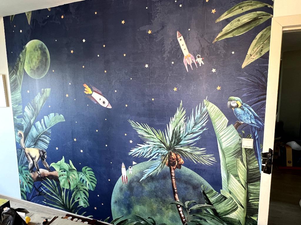 Cool behangpapier voor jongens- of meisjeskamer, Enfants & Bébés, Chambre d'enfant | Aménagement & Décoration, Neuf, Décoration murale