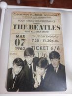 plaque emaille Beatles, Collections, Musique, Artistes & Célébrités, Comme neuf, Enlèvement ou Envoi