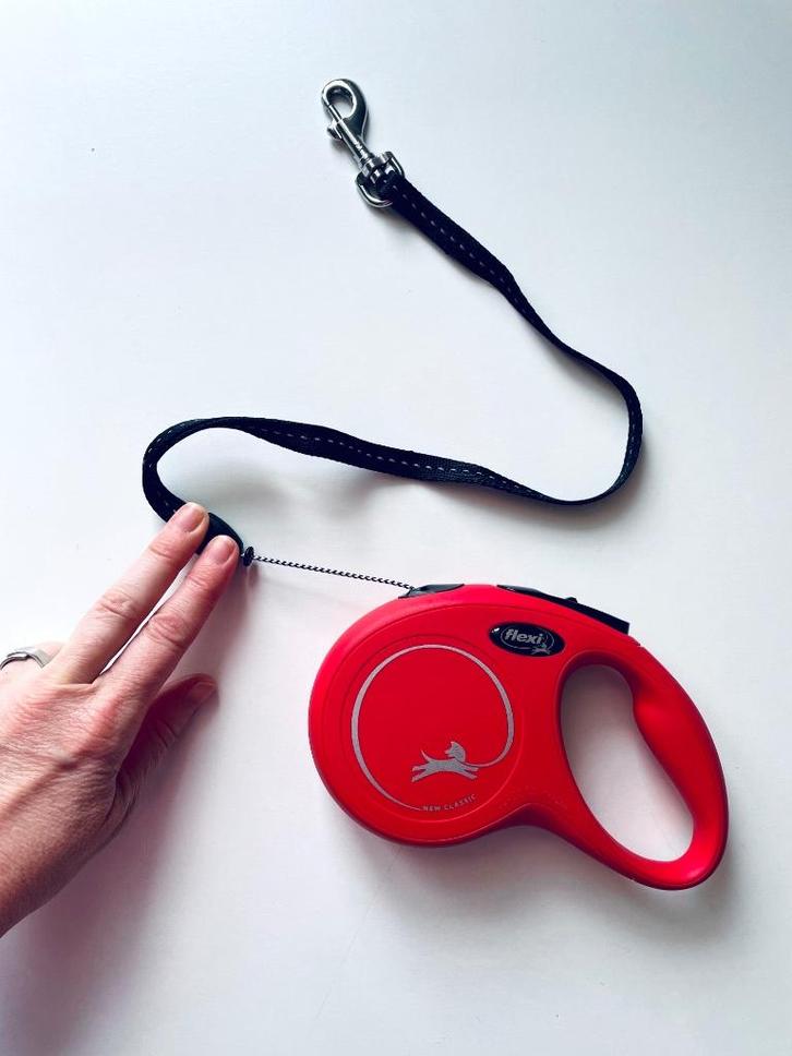 Flexi hondenlijn met oprolfunctie touw 5M, Dieren en Toebehoren, Hondenriemen, Nieuw, Hondenriem, Ophalen of Verzenden