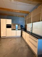 Prachtige Crème hoogglans Keuken-incl-Apparatuur + Levering, Huis en Inrichting, Ophalen, Gebruikt, Graniet of Steen, Dubbelwandige keuken
