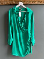 H&M groene overslagjurk - maat M, Kleding | Dames, Jurken, Maat 38/40 (M), H&M, Nieuw, Ophalen of Verzenden