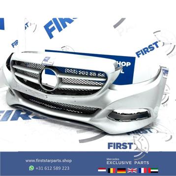 W205 VOORBUMPER + GRIL Mercedes C Klasse 2014-2018 ZWART WIT beschikbaar voor biedingen