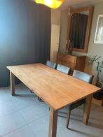 Grote teak tafel in zeer goede staat, Huis en Inrichting, Ophalen, Glas