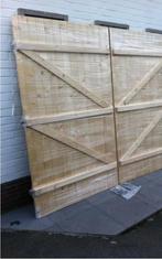 grenen garagepoort garagedeur, Doe-het-zelf en Bouw, Ophalen, Gebruikt, Garagedeur