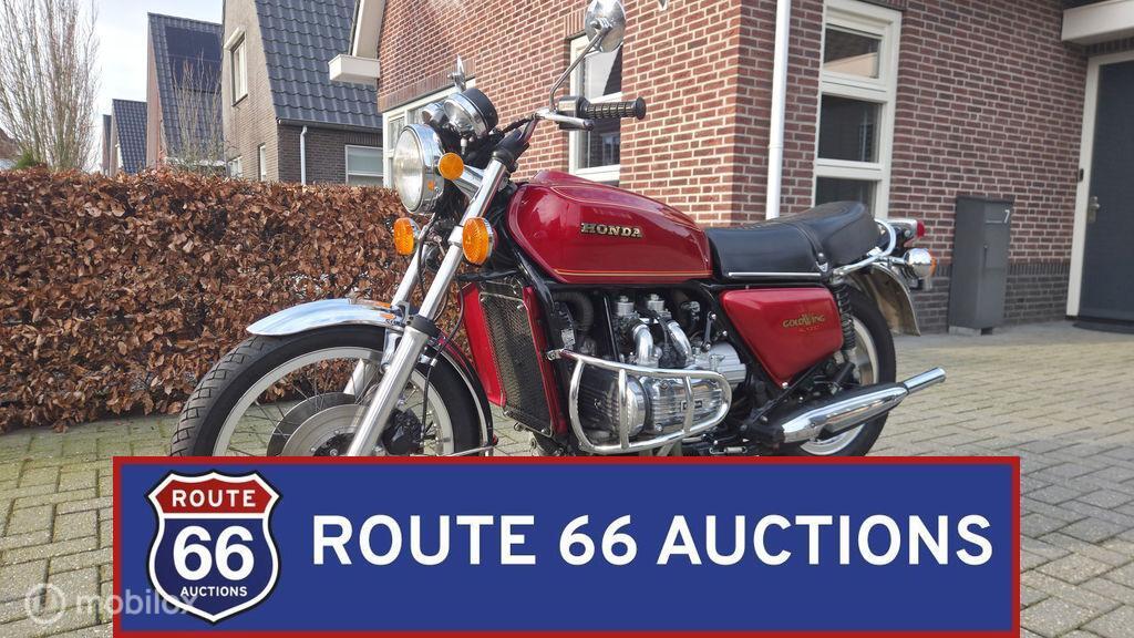 Honda GL1000 Gold Wing | 1976 | Route 66 Auctions, Honda, Zwart, Bedrijf, Handgeschakeld