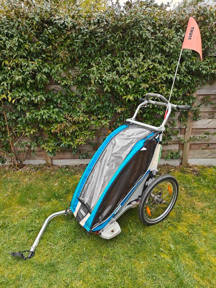 Fietskar Thule Chariot CX 1, Fietsen en Brommers, Fietsaccessoires | Aanhangwagens en Karren, Ophalen