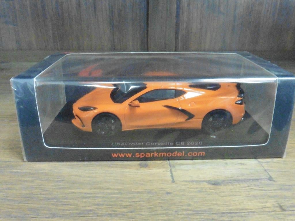 Modèle Spark Chevrolet Covette C8 2020, Hobby & Loisirs créatifs, Voitures miniatures | 1:43, Enlèvement ou Envoi, Neuf, Voiture