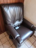 Bruine relax zetel, Ophalen, Gebruikt, Leer