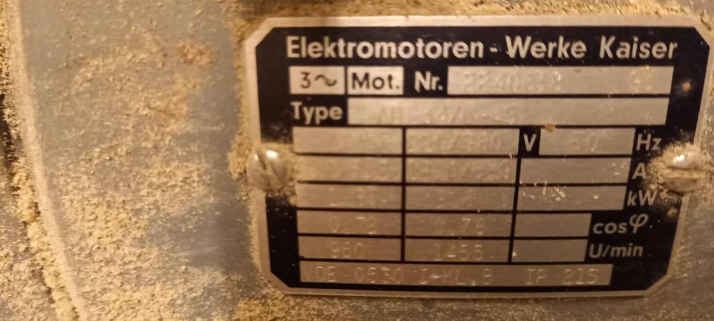 Motor 3 fasen, Enlèvement, Utilisé