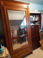 Armoire lingère ancienne en bois massif avec miroir, Maison & Meubles, Armoires | Penderies & Garde-robes, Avec tablette(s), Vintage