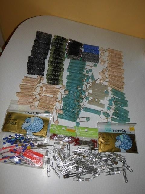 vintage krulspelden en toebehoren, Handtassen en Accessoires, Uiterlijk | Haarverzorging, Ophalen of Verzenden, Gebruikt, Haarspeld