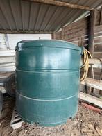 Nieuwe mazoutvat van 2450 liter, Ophalen