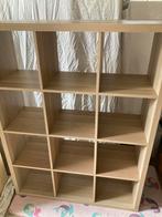 Armoire Ikea Kallax en chêne émaillé 3x4 - 147x112 cm, Maison & Meubles, Armoires | Bibliothèques, Enlèvement, Utilisé