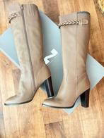 Nathan Baume leren laarzen maat 39  – 9,5 cm – als nieuw, Ophalen, Beige, Hoge laarzen