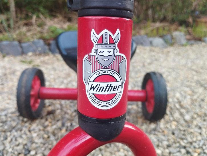 Rode driewieler / loopfiets van het merk Winther, Fietsen en Brommers, Fietsen | Driewielers, Zo goed als nieuw, Ophalen of Verzenden
