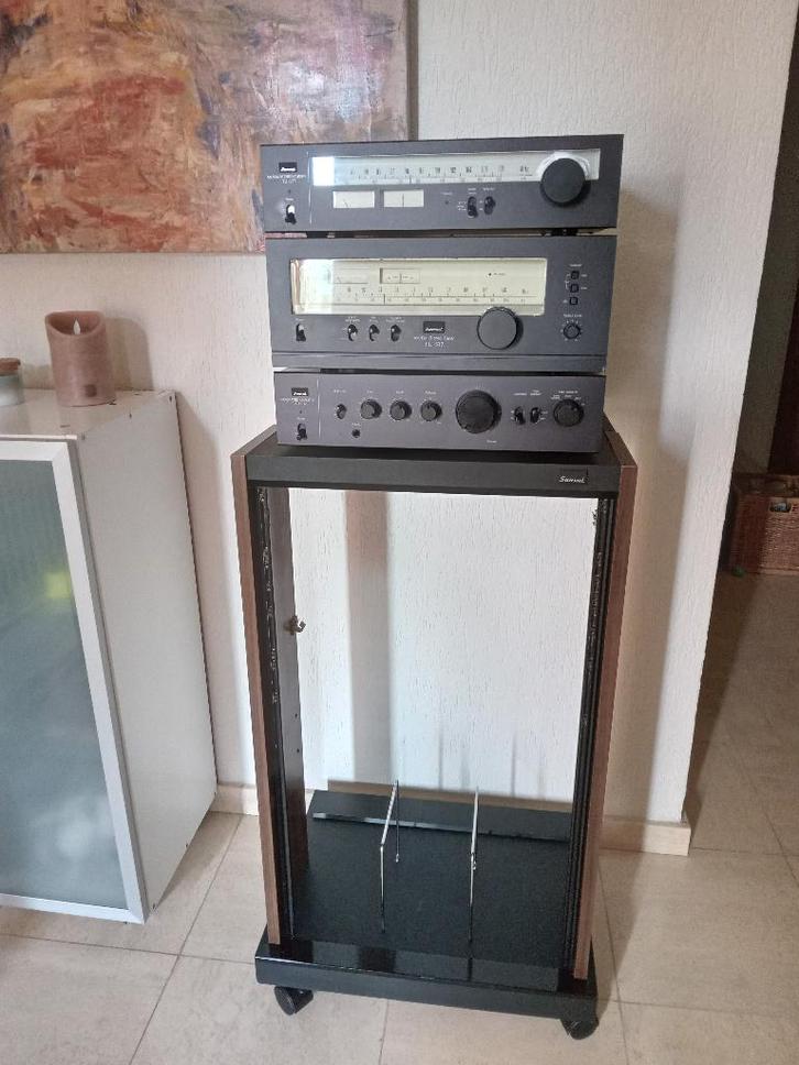 Sansui stereoset + GX5 audiorack, TV, Hi-fi & Vidéo, Chaîne Hi-fi, Comme neuf, Autres marques, Composants en vrac, Enlèvement