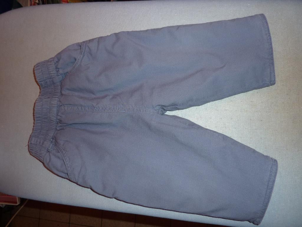 Pantalon bleu gris avec doublure (bien chaud) - Taille 68, Enlèvement, Comme neuf, Garçon ou Fille, Pantalon