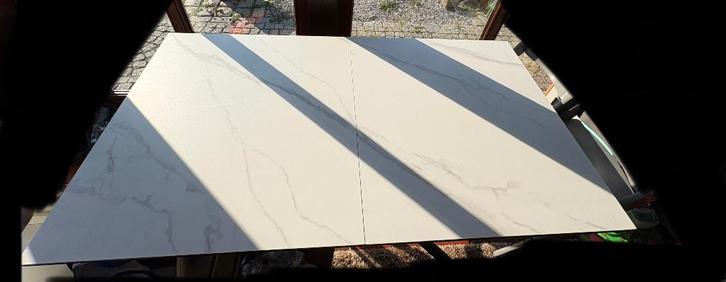 Uitschuifbare tafel 1,6 meter tot 1,8 meter, Huis en Inrichting, Tafels | Eettafels, Zo goed als nieuw, 50 tot 100 cm, 150 tot 200 cm