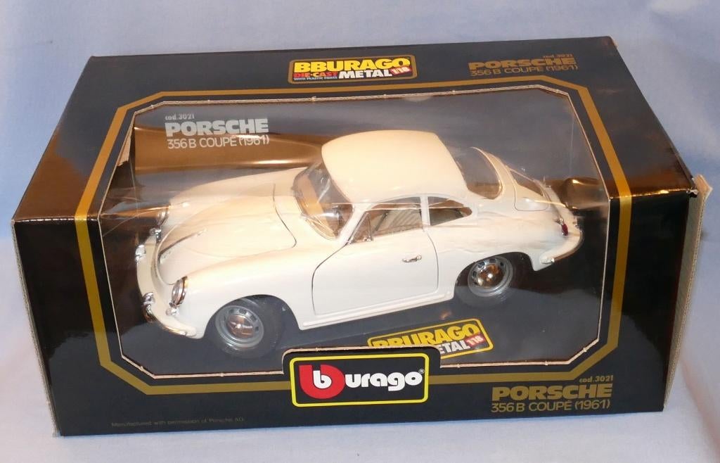 Vente de stock Bburago 1/18 : Porsche 356 B Coupé, Envoi, Neuf, Voiture, Burago
