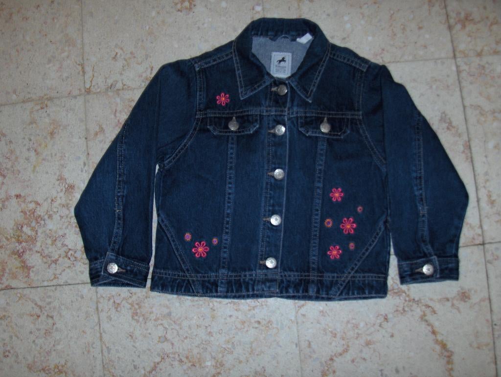 Veste en jeans brodée taille 6 ans pour 5 euros, Kinderen en Baby's, Kinderkleding | Overige, Ophalen of Verzenden, Zo goed als nieuw