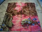 Sjaal, pointillistisch landschap, gesigneerd TRIANDA 1960, Handtassen en Accessoires, Overige Accessoires, Ophalen of Verzenden