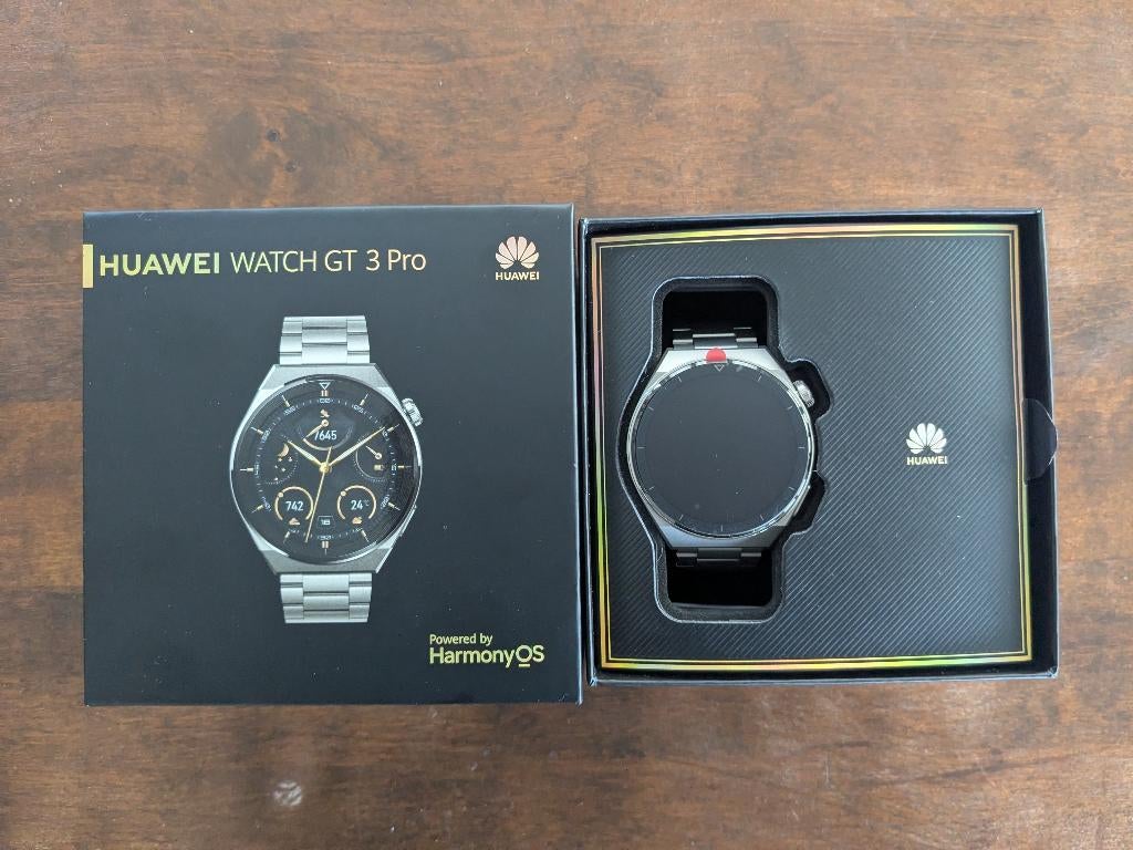 Nieuwe HUAWEI WATCH GT 3 Pro Titanium, Bijoux, Sacs & Beauté, Montres connectées, Neuf, Étanche, Avancer d'un pas, Enlèvement