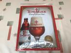 Tempelier bier reclamebord metaal, Ophalen of Verzenden, Nieuw, Reclamebord