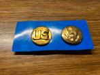 WWII - paire de disque de col U.S.  troupe ou sous off, Envoi, Autres, Autres types
