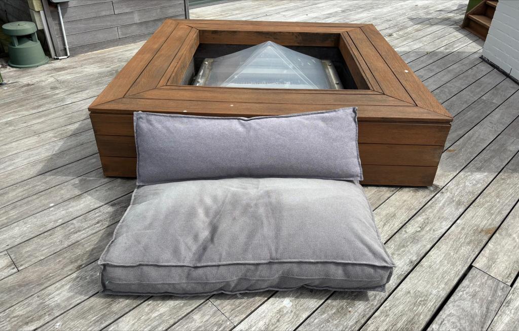 Palletkussens, Ophalen, Gebruikt