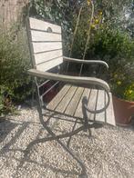 Chaise de jardin en teck et fer, style provençal français, Enlèvement, Comme neuf, Bois