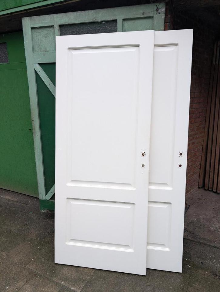 Portes intérieures en chêne massif avec serrures, charnières, Bricolage & Construction, Fenêtres & Moustiquaires, Comme neuf, Porte intérieure