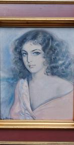 Dame in Pastel schilderij, Antiek en Kunst, Ophalen of Verzenden