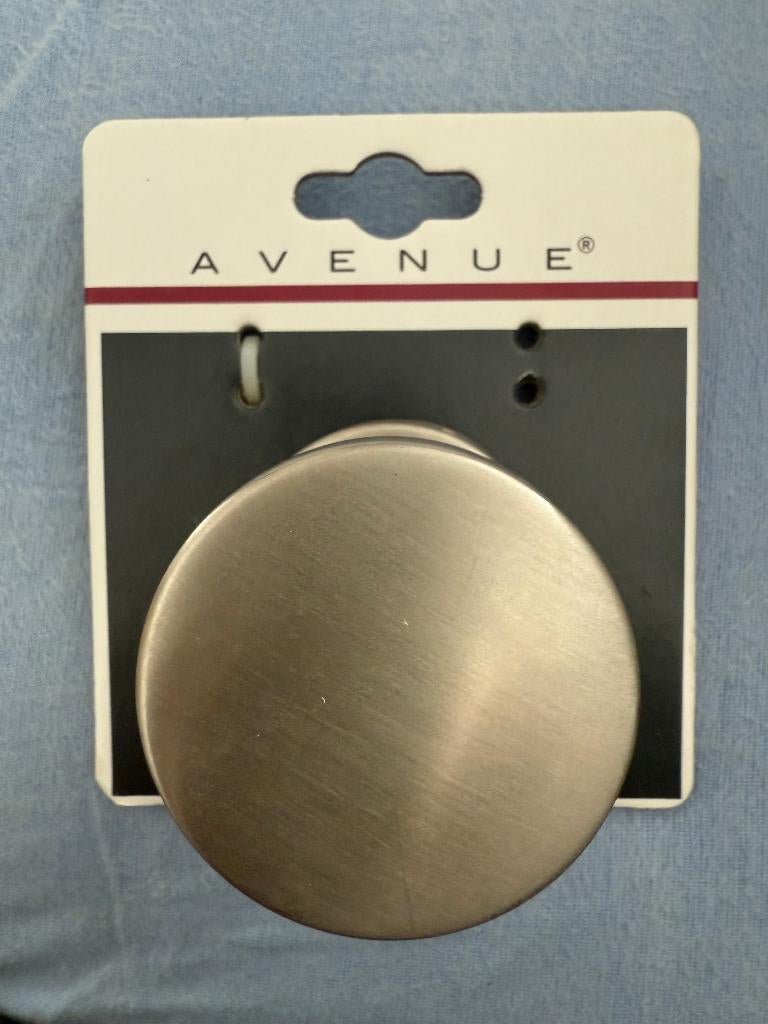 Ronde roestvrijstalen deurknop, diameter 60 mm, NIEUW, Doe-het-zelf en Bouw, IJzerwaren en Bevestigingsmiddelen, Nieuw, Overige typen