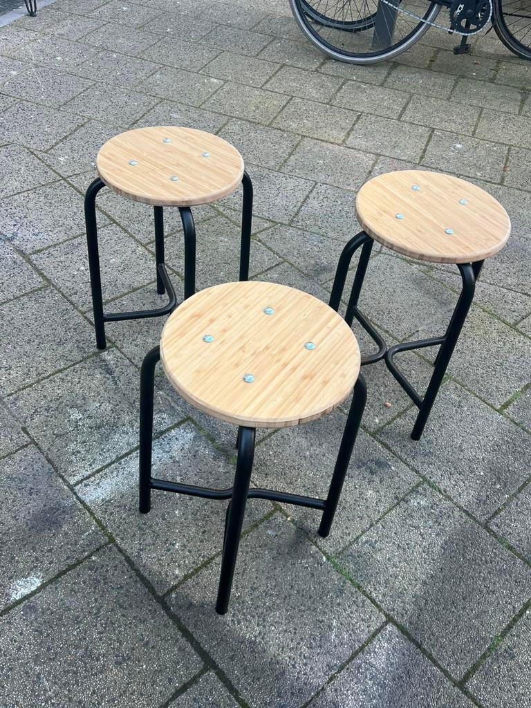3 mooie retro krukjes, Ophalen, Zo goed als nieuw, Hout