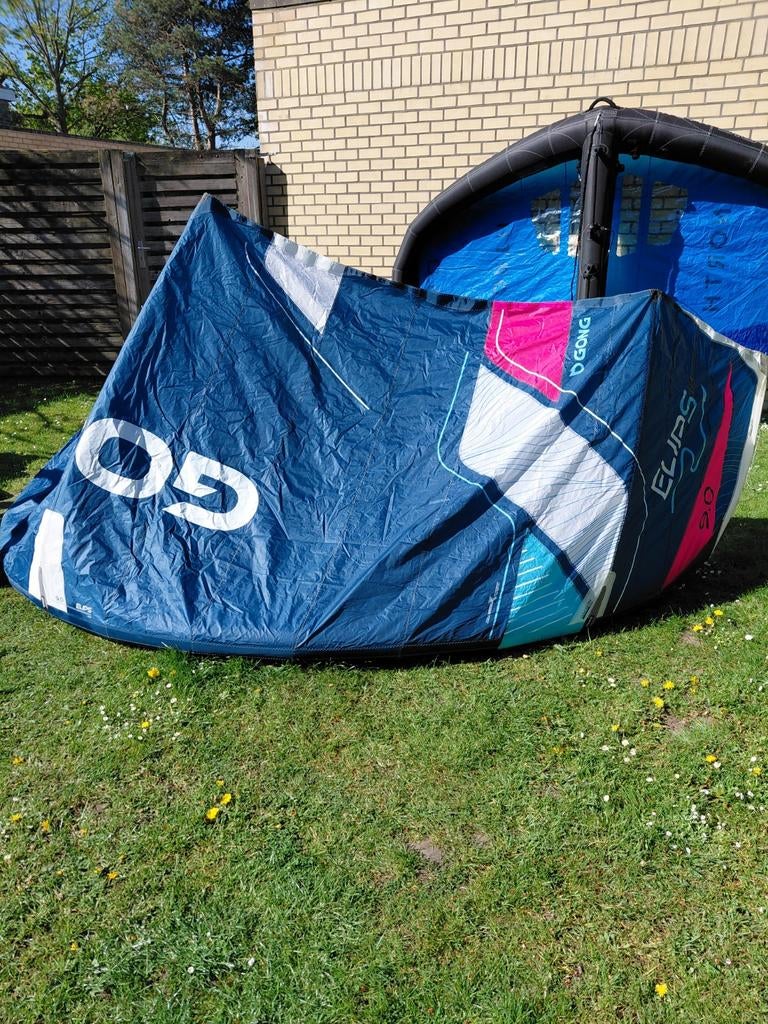 GONG ELIPS 9M IN PERFECTE STAAT, Watersport en Boten, Kitesurfen, Kite, Ophalen of Verzenden