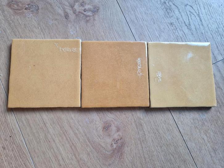 Gele wandtegeltjes, Doe-het-zelf en Bouw, Tegels, Nieuw, Wandtegels, Keramiek, Minder dan 20 cm, Minder dan 20 cm, Minder dan 5 m²