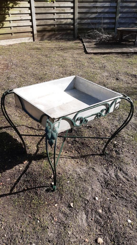 Mooie kruidenbak metaal, Tuin en Terras, Tuintafels, Ophalen, Metaal