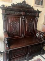Prachtige uitgewerkte antieke kerkbank, Ophalen of Verzenden
