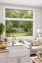 Châssis PVC Aluplast NEUF 130x150 – Double vitrage, Ophalen of Verzenden, Nieuw, Dubbelglas