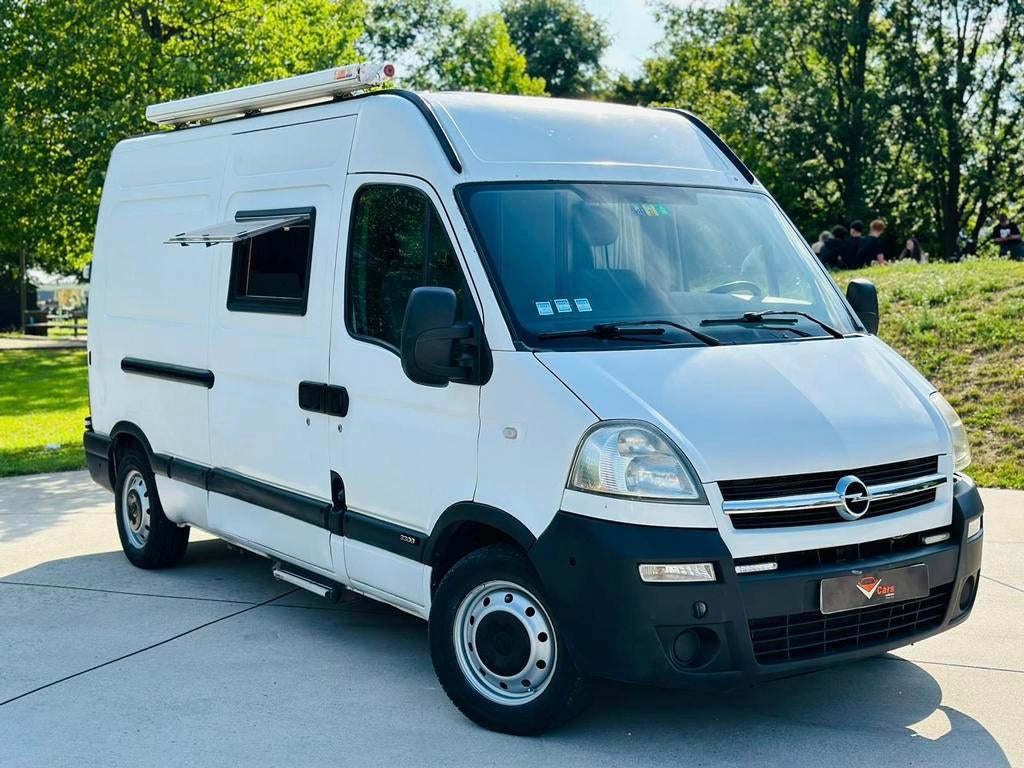Opel movano camper 3pl GOEIE STAAT+ keuring vvk, Caravans en Kamperen, Bedrijf, Tot en met 3, Koelkast, Handgeschakeld