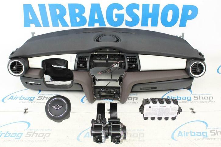 Airbag kit Tableau de bord noir/brun Mini Cooper F55 F56 F57, Auto-onderdelen, Dashboard en Schakelaars, Gebruikt, Ophalen of Verzenden