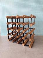 Vinata Savena mahonie design wijnrek voor 20 flessen, Ophalen of Verzenden, Zo goed als nieuw, Hout, 15 tot 25 flessen