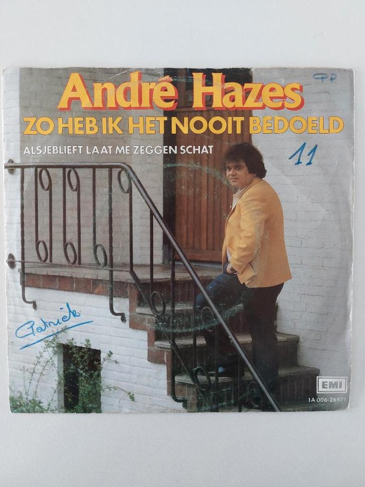 Andre Hazes - Zo Heb Ik Het Nooit Bedoeld (1983), Cd's en Dvd's, Vinyl Singles, Single, Nederlandstalig, Ophalen of Verzenden