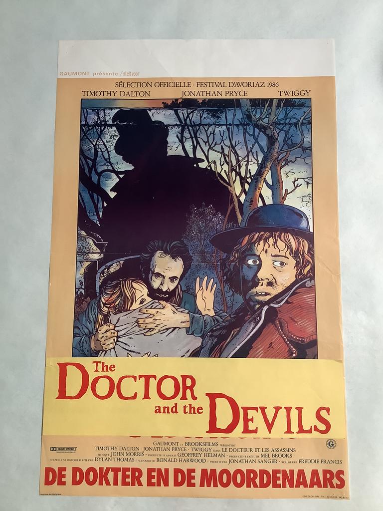 THE DOCTOR AND THE DEVILS   Filmposter  36-54 cm, Ophalen of Verzenden