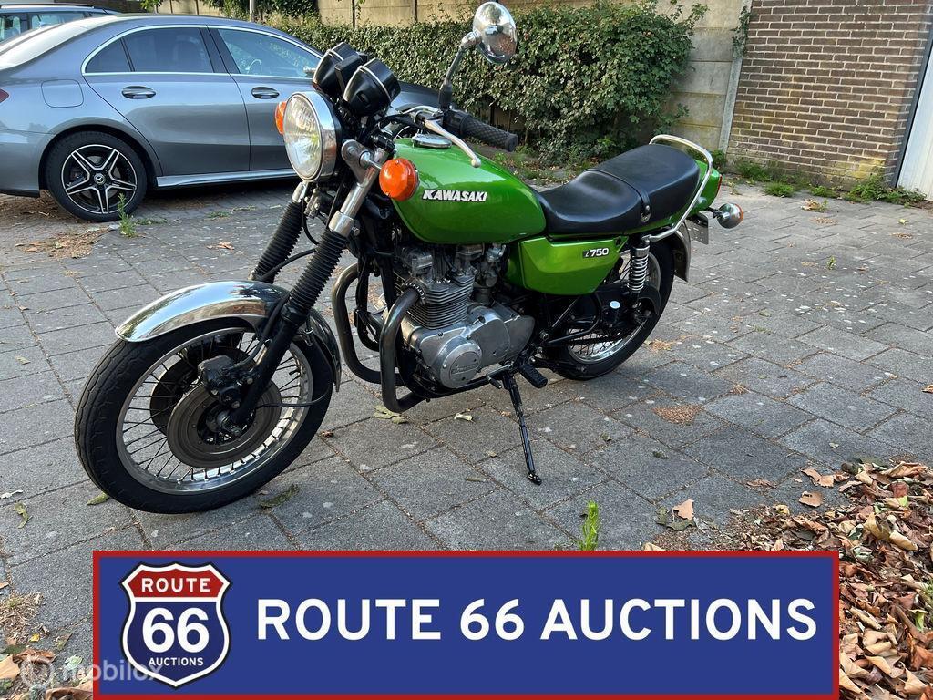 Kawasaki Z750 Twin | 1976 | Route 66 Auctions, Autres marques, Achat, Entreprise, Boîte manuelle