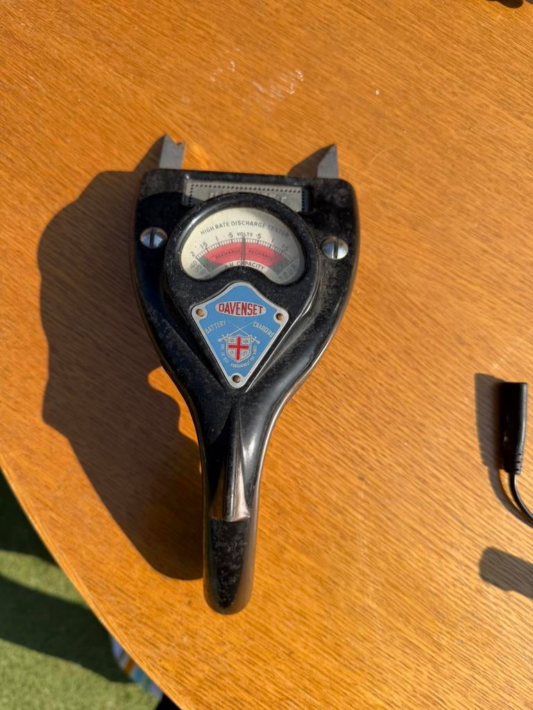 Davenset antieke batterij accu tester, Ophalen of Verzenden, Zo goed als nieuw