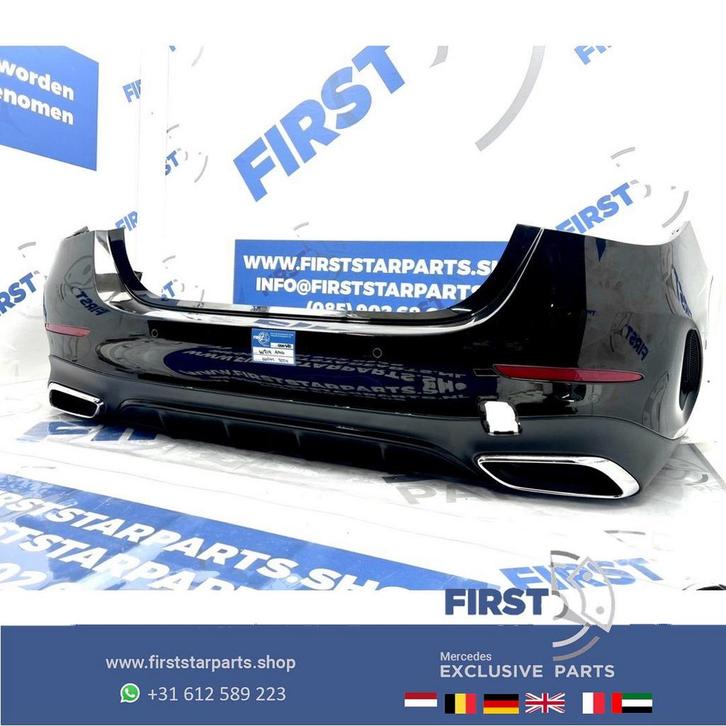 W214 BUMPER + DIFFUSER AMG ACHTERBUMPER 2023-2026 BUMPER + D, Auto-onderdelen, Carrosserie, Bumper, Mercedes-Benz, Achter, Gebruikt