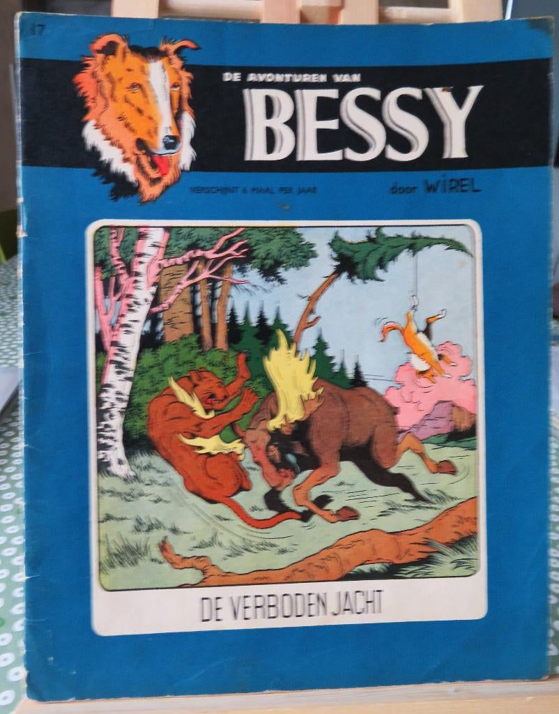 Bessy nr 17 De verboden jacht., Ophalen of Verzenden, Gelezen, Willy Vandersteen