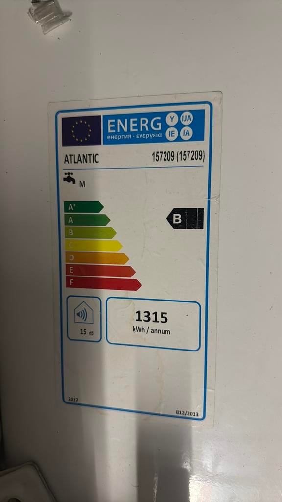 Atlantic flat boiler 80liter met smart functie!, Enlèvement, Comme neuf